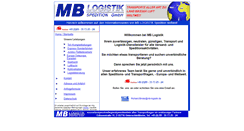 Desktop Screenshot of mb-logistik.de