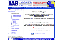 Tablet Screenshot of mb-logistik.de